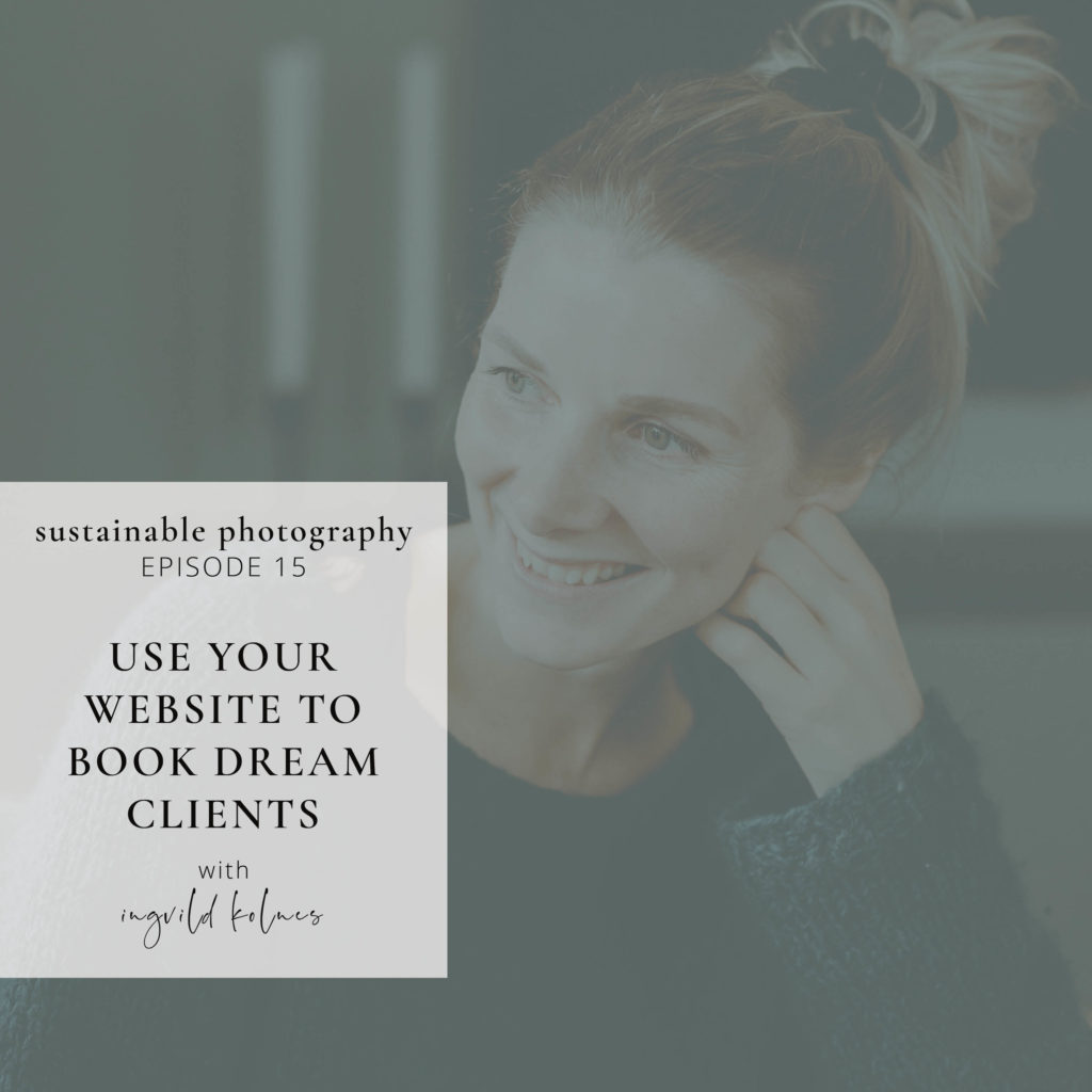 podcast cover use your website to book dream clients