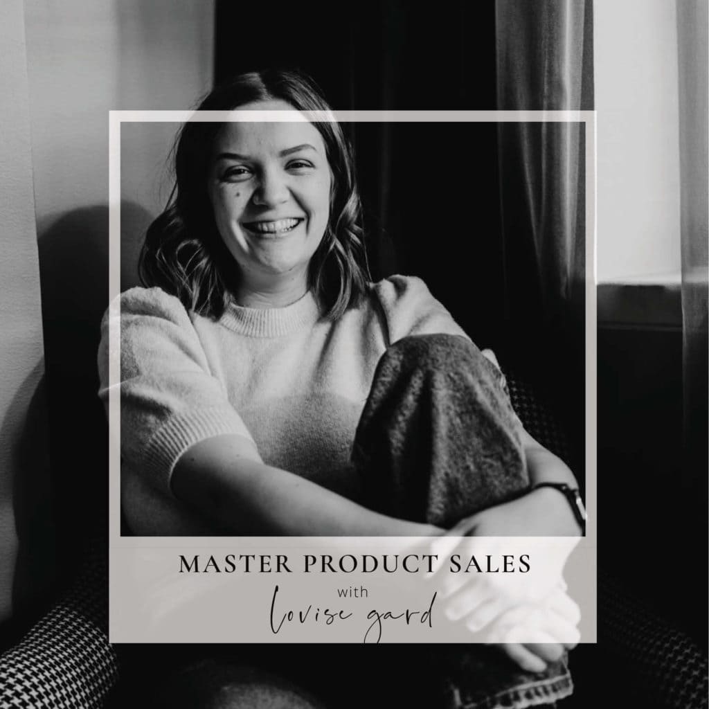 Podcast Episode 38 "Make more money by selling custom products with Lovise Gard"